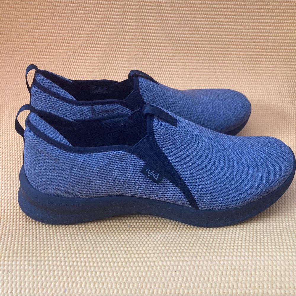 Ryka Women's Knit Slip-On Gray  Sneakers size 12 EUC